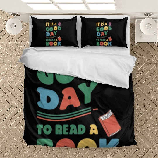 It’s a Good Day to Read a Book Lovers Library Read Bedding Sets