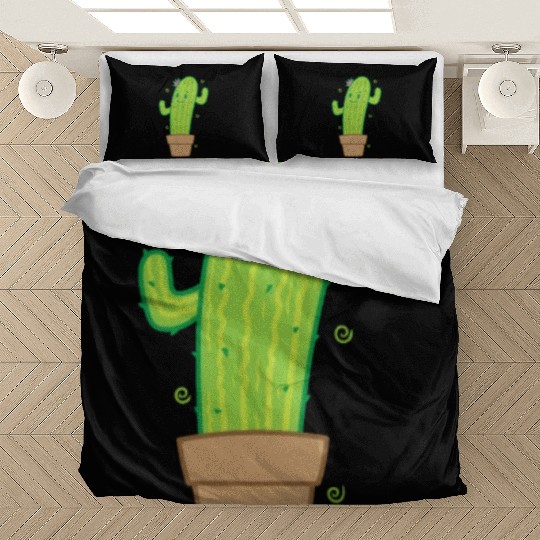 Cactus in Pot Plant Environment Bedding Sets
