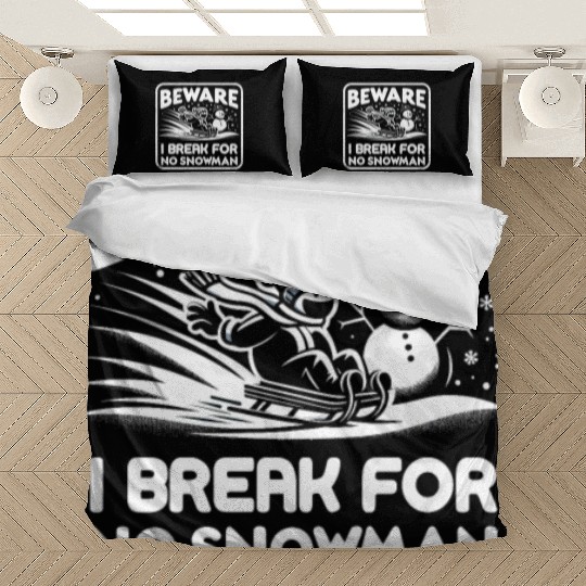 Sledding Snow Sled Winter Sport Winter Outdood Bedding Sets