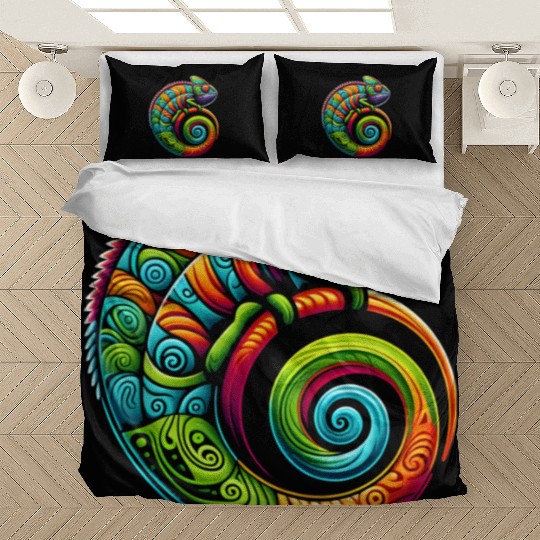 Colorful Chameleon Bedding Sets