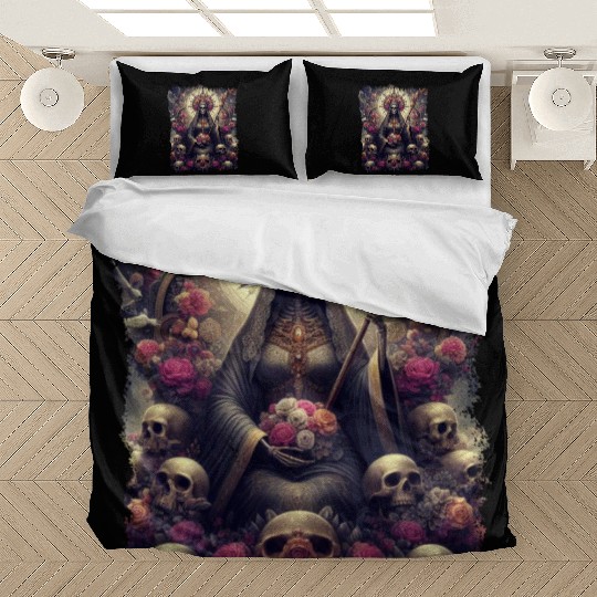 Santa Muerte Mexican Folk Culture Saint Bedding Sets