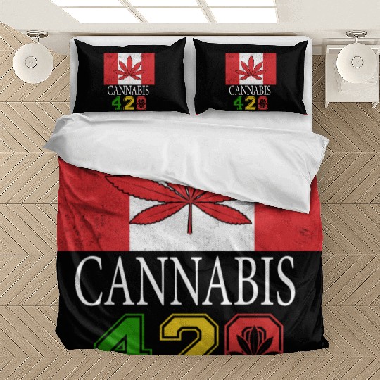 Comical 420 Celebrate Herb Weed Marijuana Design Bedding Sets