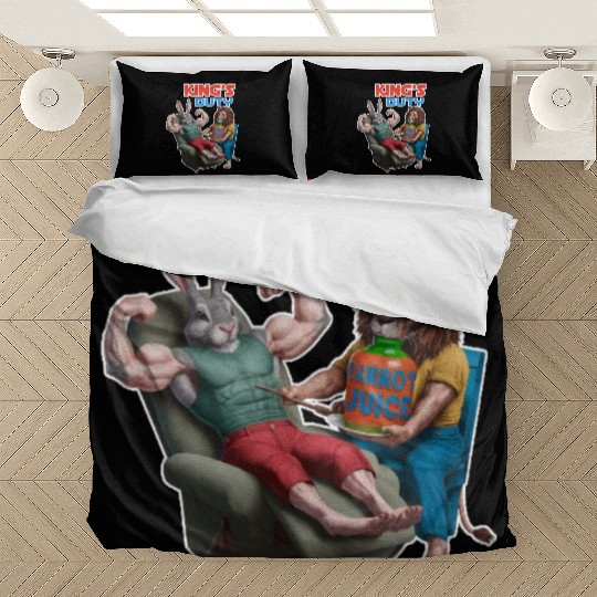 "Royal Rabbit: A Majestic Monarch's Journey" Bedding Sets
