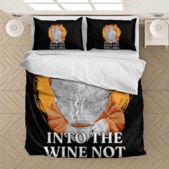 Funny Wine Lover Drinking Champagne Bedding Sets