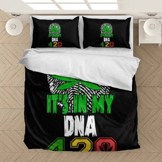 Slapstick 420 Herb In My DNA Weed Marijuana Design Bedding Sets