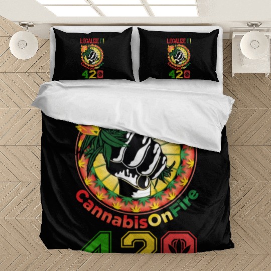 Comedic 420 Legal Herb Weed Marijuana Design Bedding Sets