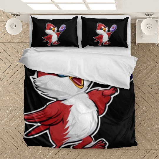 Cardinal Frisbee Fun: Vibrant Cardinal Design for Bedding Sets