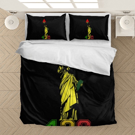 Humoristic 420 Liberty Herb Weed Marijuana Design Bedding Sets