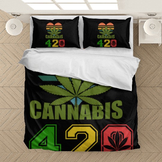 Hysteric 420 Love Good Herb Weed Marijuana Design Bedding Sets