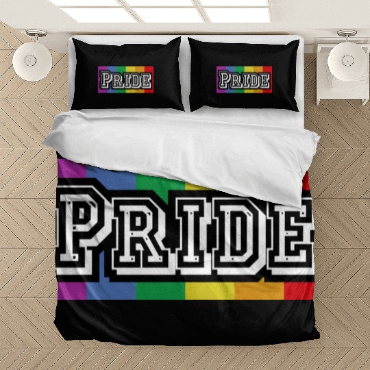 PRIDE w/ Vertical Rainbow Bedding Sets