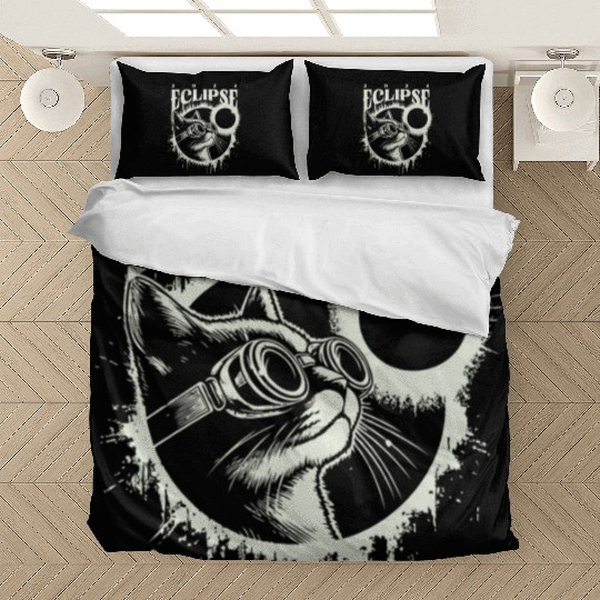 Total Solar Eclipse 2024 Vintage Eclipse Lover Bedding Sets