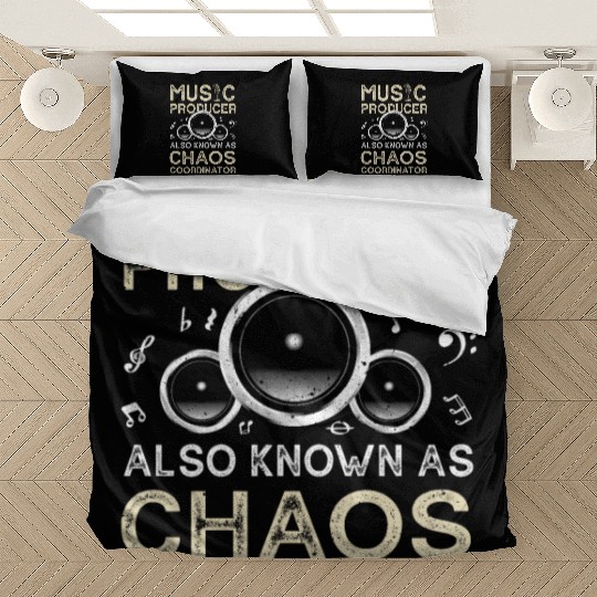 Funny Music Producer Chaos Coordinator Bedding Sets