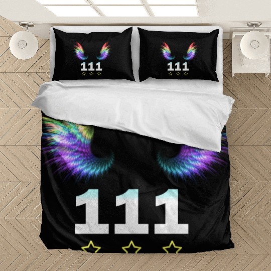 111 Angel Number pattern Bedding Sets