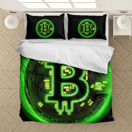 Crypto Currency Coin Vintage Bitcoin Cryptocurrenc Bedding Sets