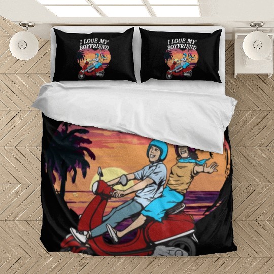 I Love My Boyfriend Funny Valentines Day Humor Bedding Sets