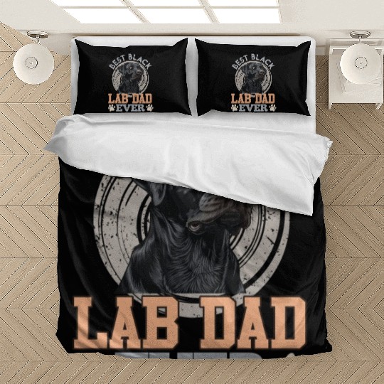 Labrador Owner BEST BLACK LAB DAD EVER Dog Bedding Sets