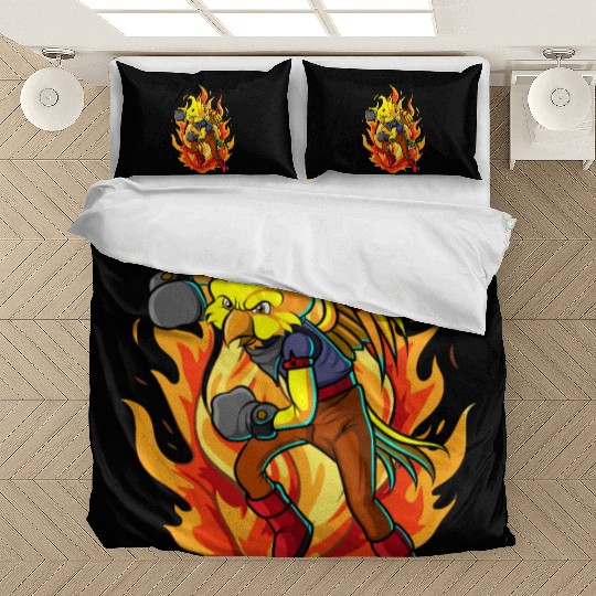 The Boxing Bird of Paradise Bedding Sets