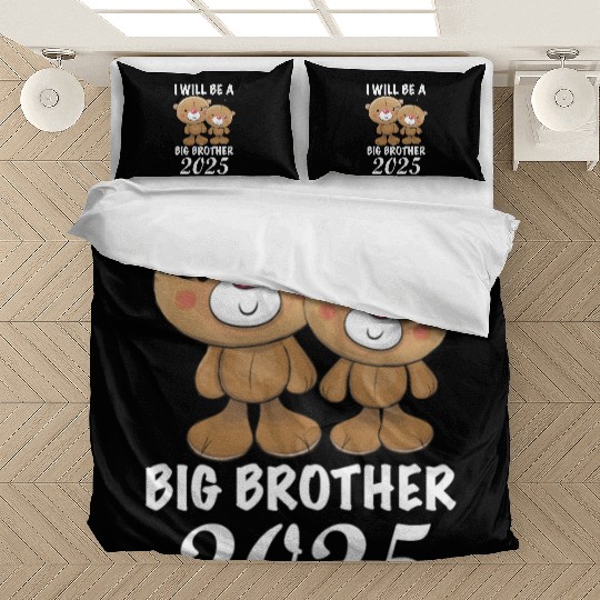 I'm Going To Be A Big Brother 2025 Teddy Bear Bedding Sets