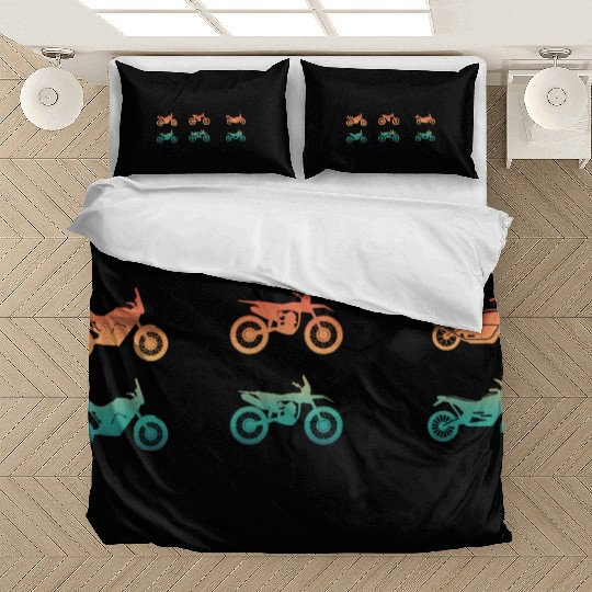 Various Enduro Motocross Motorcycle Types Bedding Sets