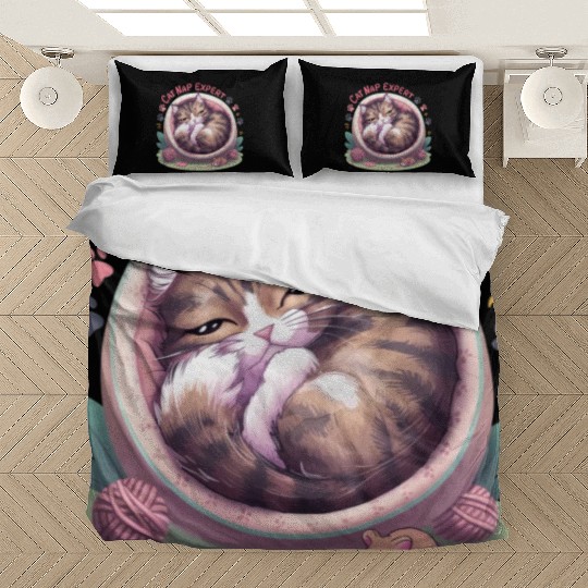 Cat Nap Expert - Funny Cat Outfit! Bedding Sets