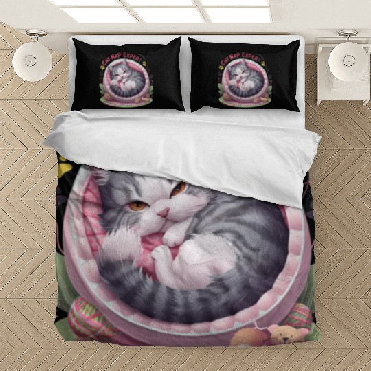 Cat Nap Expert - Funny Cat Outfit! Bedding Sets