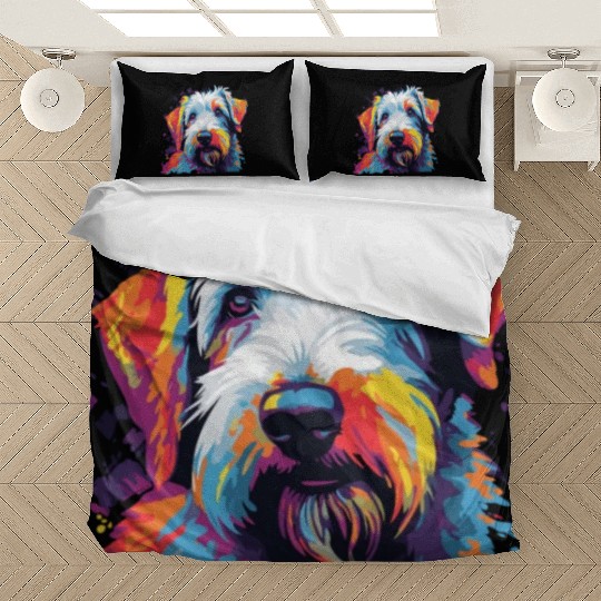 Watercolor Colorful Sealyham Terrier Bedding Sets
