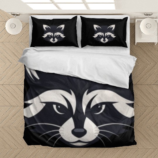 Graphic Illustration of a Stylized Black and Bedding Sets