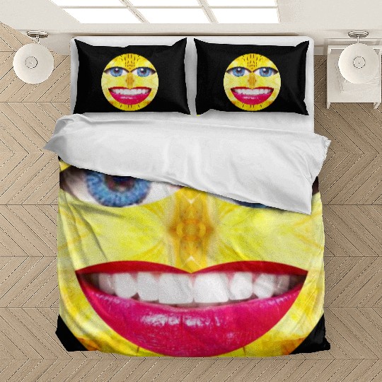 Smile Face Have a Nice Day Promote Happiness Joy Bedding Sets