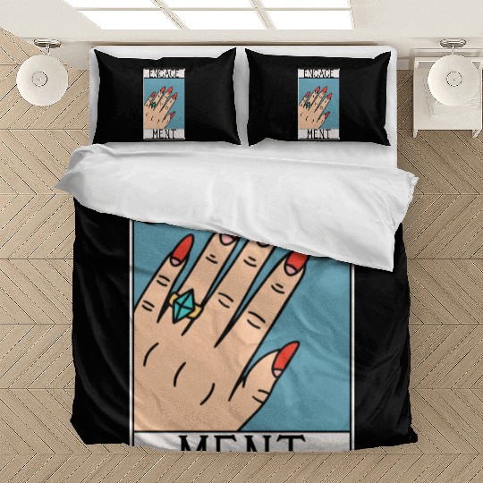 Engagement - Engaged Tarot Card - Wedding Proposal Bedding Sets