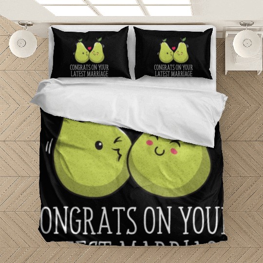 Congrats On Your Latest Marriage Wedding Sarcastic Bedding Sets