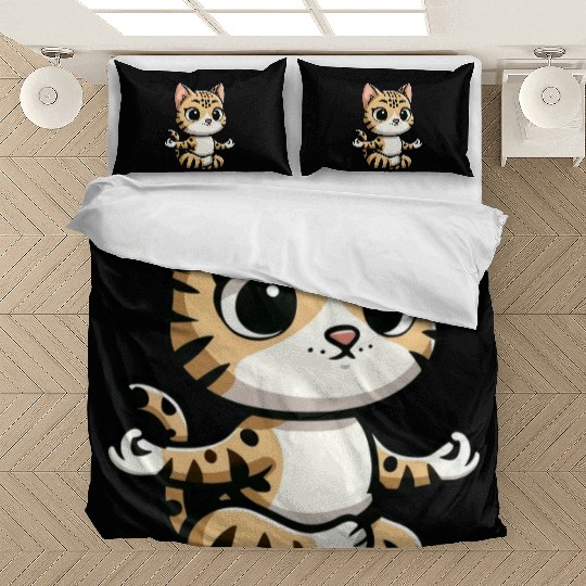 Bengal Cat Yoga & Meditation Calm Bedding Sets