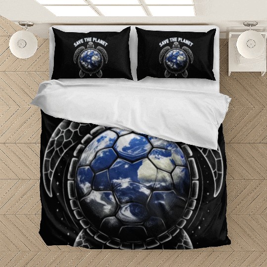 Save The Planet Turtle Environment Ocean Earth Day Bedding Sets