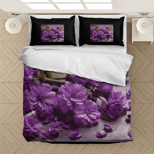 Purple Petals Bedding Sets