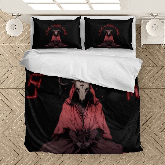 Live, Laugh, Love Baphomet Bedding Sets