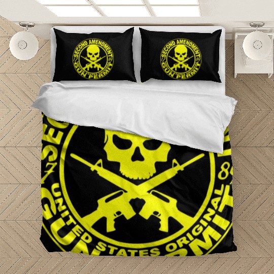 2nd Amendment Gun Permit © WhiteTigerLLC.Com Bedding Sets