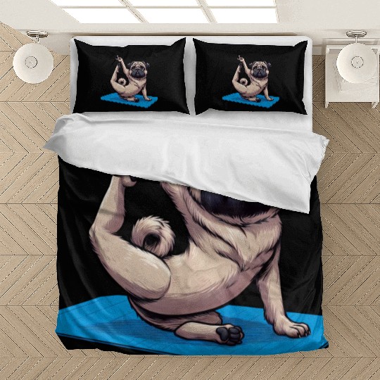 Funny Pug: Yoga & Quirky Meditation Bedding Sets