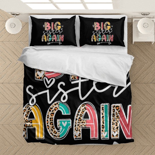 Big Sister Again Soon To Be Sis Announcement Bedding Sets