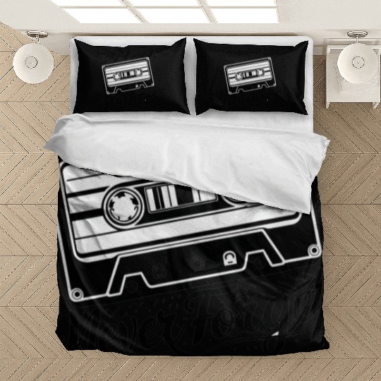 a cassette tape never forget Bedding Sets