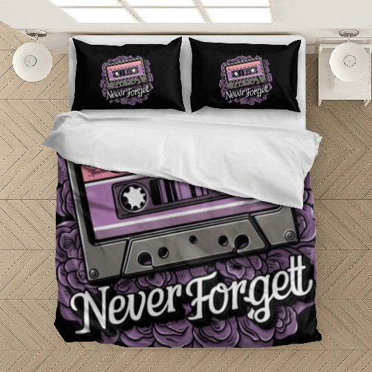 A cassette tape colored with roses 11 Bedding Sets