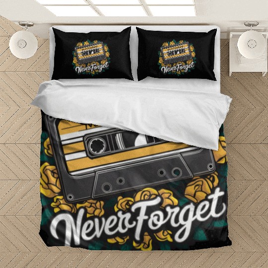 A cassette tape colored with roses 8 Bedding Sets