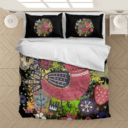 Design Abstract Bird Unique Art Bedding Sets