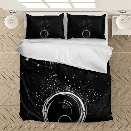 Robot Vacuum Cleaner Space Stars Bedding Sets