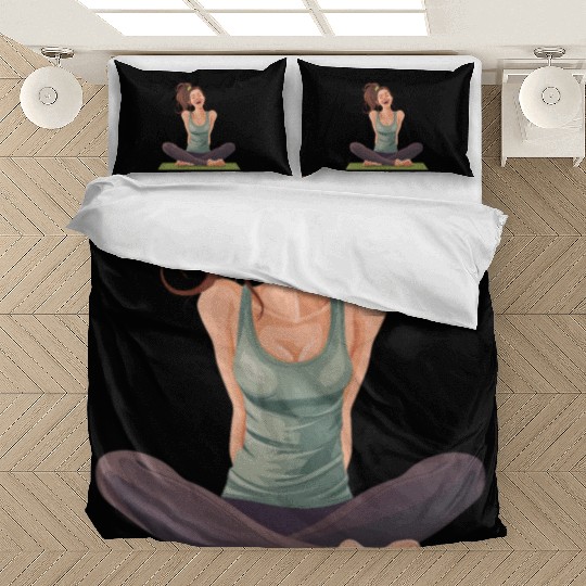 Joyful Yoga Moment Meditation Pose Bedding Sets