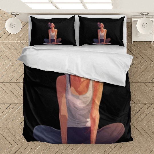 Joyful Yoga Moment Meditation Pose Bedding Sets
