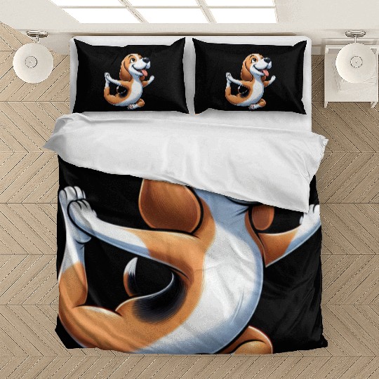 Beagle Yoga Fitness Meditation Bedding Sets