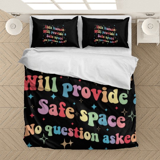 This Human Will Provide a Safe Space LGBTQ Pride Bedding Sets
