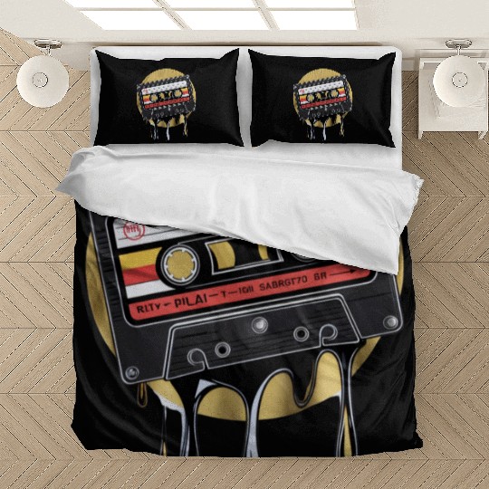Music Bedding Sets, 80's Cassette Tape , Vintage Cassette
