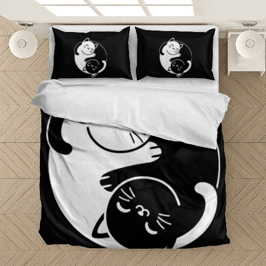 Yin and Yang Cats Bedding Sets