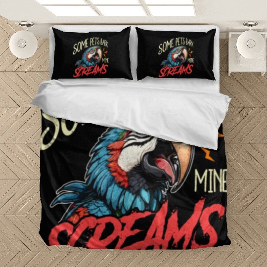 Macaw Bird Some Pets Bark Ornithology Macaw Lover Bedding Sets