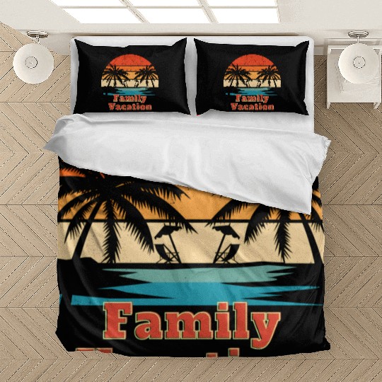 Family Vacation design Bedding Sets
